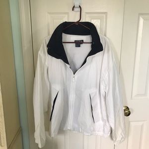 White 90s Vintage Nautica windbreaker